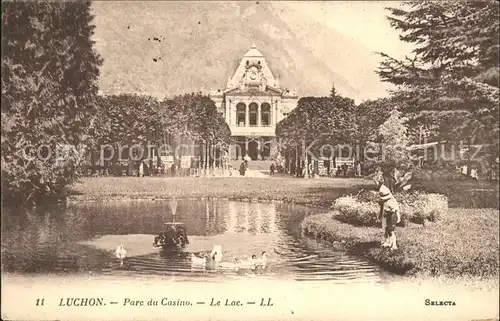 Luchon Haute Garonne Parc du Casino Lac Fontaine Enten Kat. Bagneres de Luchon