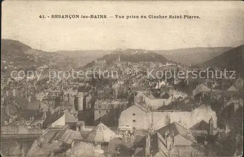 Besancon les Bains Vue prise du Clocher Saint Pierre Kat. Besancon Doubs