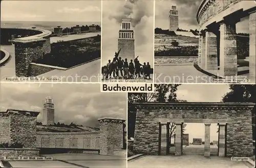 Buchenwald Weimar Mahn und Gedenkstaette Ringgrab Eingang Kat. Weimar