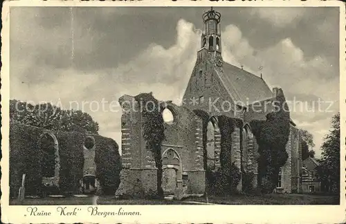 Bergen aan Zee Ruine Kerk Kirche Ruine / Niederlande /