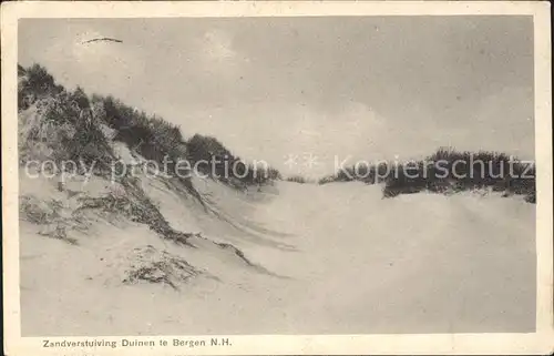 Bergen aan Zee Zandverstuiving Duinen Duenen / Niederlande /