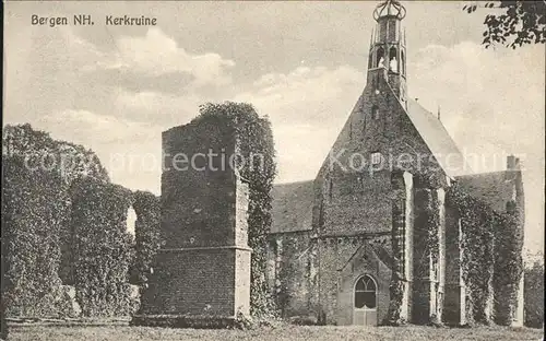 Bergen aan Zee Kerkruine Kirche Ruine / Niederlande /