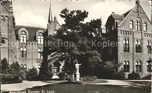 Bennebroek Klooster St Lucia Kloster Denkmal Statue Kat. Bloemendaal