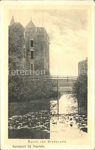 Santpoort Noord Ruine van Brederode / Velsen /