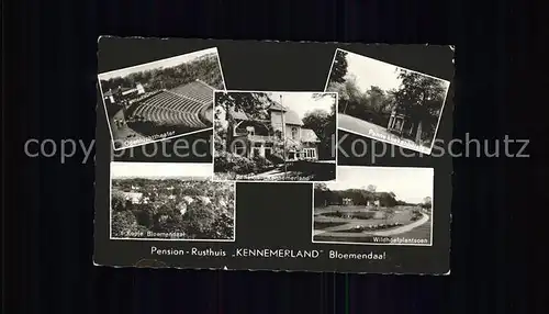 Bloemendaal Pension Rusthuis Kennemerland Openluchttheater Wildhoefplantsoen Panne koekenhuisje Kat. Niederlande