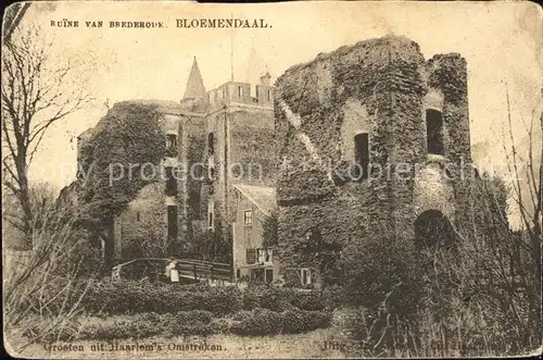 Bloemendaal Ruine van Brederode Kat. Niederlande