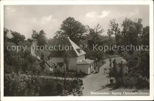 Bloemendaal Ingang Openluchttheater Kat. Niederlande