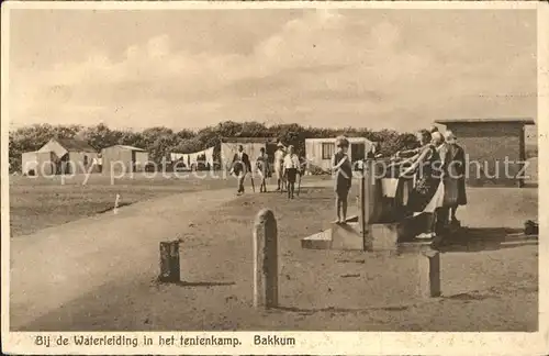 Bakkum Bij de Waterleiding in het tentenkamp Kat. Castricum