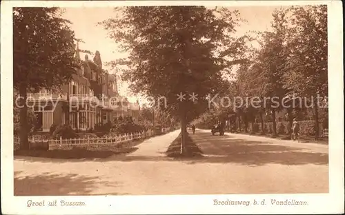 Bussum Brediusweg bij de Vondellaan Kat. Niederlande