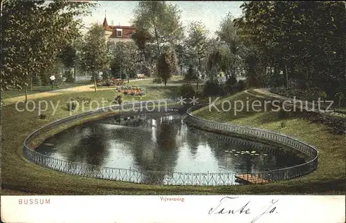 Bussum Vijverberg Teich Kat. Niederlande