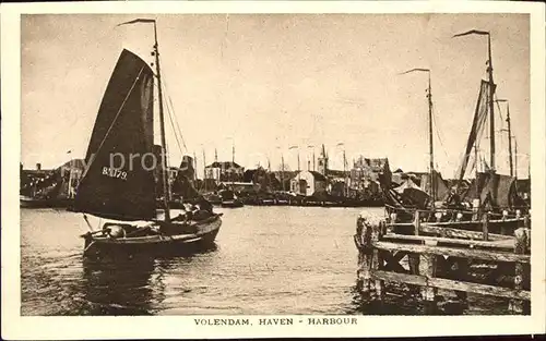 Volendam Haven Harbour Kat. Niederlande