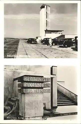 Afsluitdijk Monument Relief Kat. Niederlande