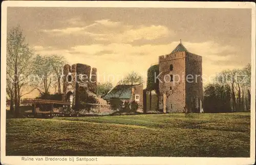 Santpoort Noord Ruine van Brederode / Velsen /