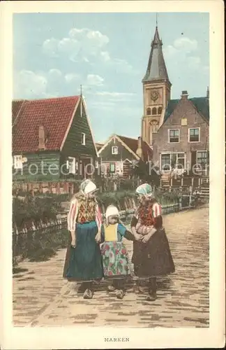 Marken Niederlande Kinder Trachten Kirche Kat. Niederlande