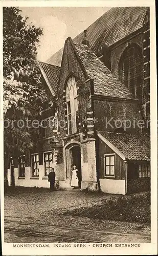 Monnickendam Ingang Kerk Church Entrance / Niederlande /