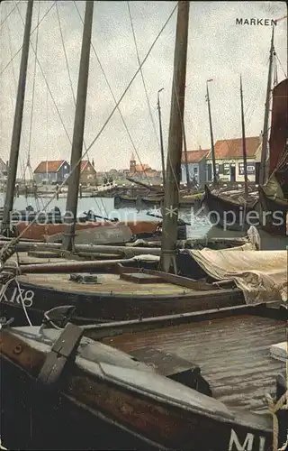 Marken Niederlande Hafen Fischerboote Serie 80 No. 1954 Kat. Niederlande