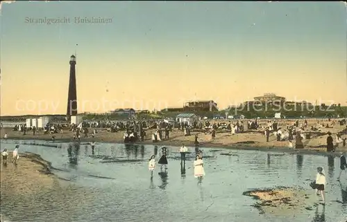 Huisduinen Strandgezicht Leuchtturm Kat. Niederlande