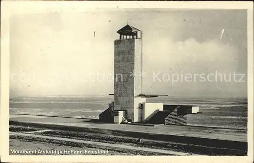 Afsluitdijk Monument Holland Friesland Kat. Niederlande