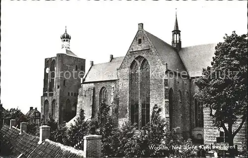 Workum Ned Herv Kerk met toren Kirche