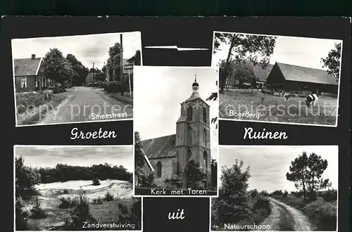 Ruinen Smeestraat Boerderij Natuurschoon Kerk met Toren Zandverstuiving