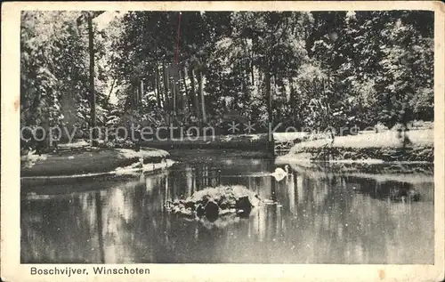 Winschoten Boschvijver Weiher Kat. Niederlande