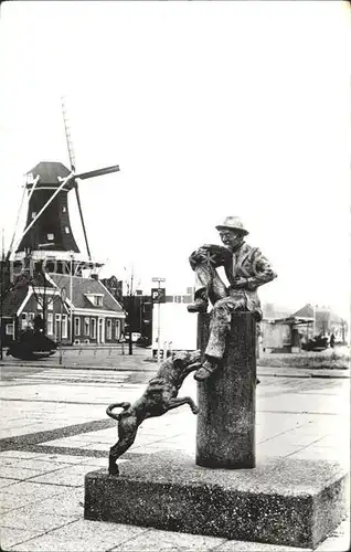 Winschoten Oldambt plein Beeld Tellerlikker voor het culturele centrum De Klinker Molen Windmuehle
 Kat. Niederlande