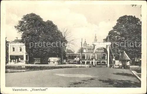 Veendam Cafe Restaurant Veenlust Zugbruecke Kat. Niederlande