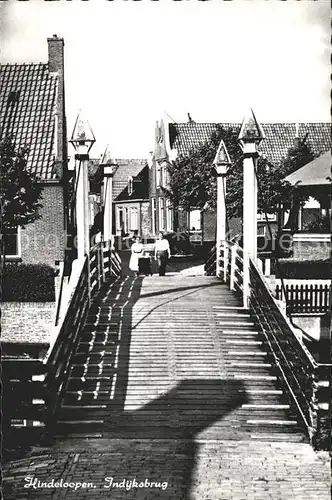 Hindeloopen Indijksbrug Bruecke Kat. Niederlande