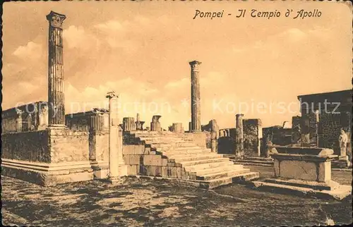 Pompei Tempio d Apollo