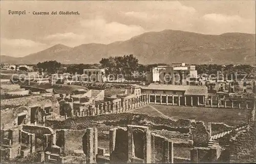 Pompei Caserma dei Gladiatori Ruinen