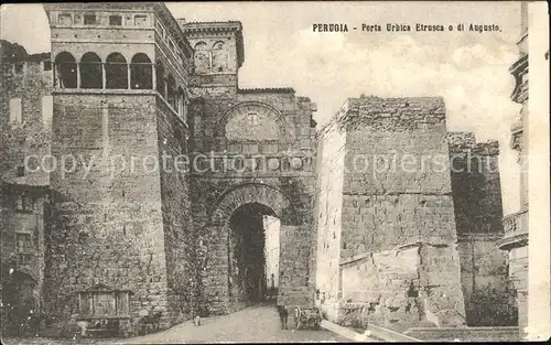 Perugia Umbria Porta Urbica Etrusca o di Augusto Kat. Perugia