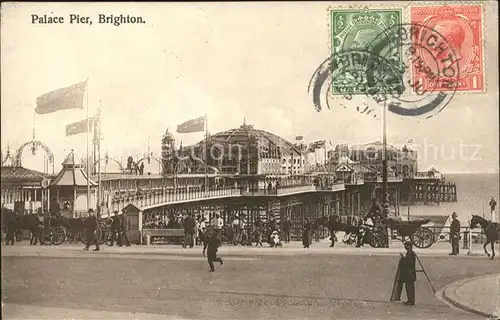 Brighton Hove Palace Pier Stempel auf AK / Brighton and Hove /Brighton and Hove