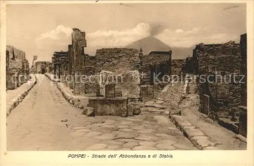 Pompei Strade dell Abbondanza e di Stabia Ruinen