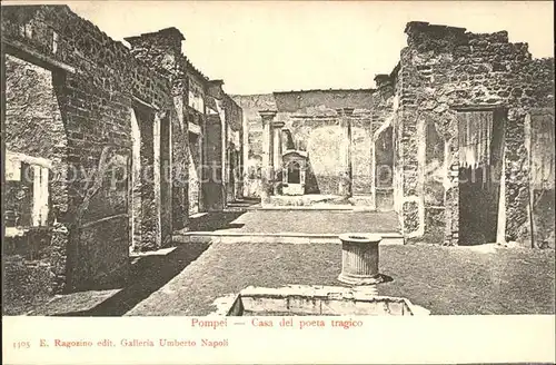 Pompei Casa del poeta tragico Ruinen
