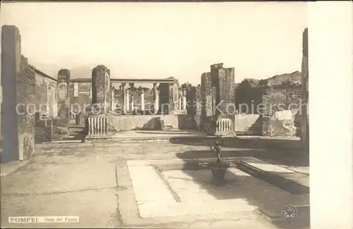 Pompei Casa del Fauno Ruinen
