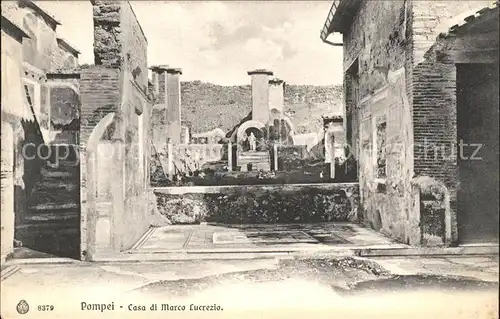 Pompei Casa di Marco Lucrezio Ruinen