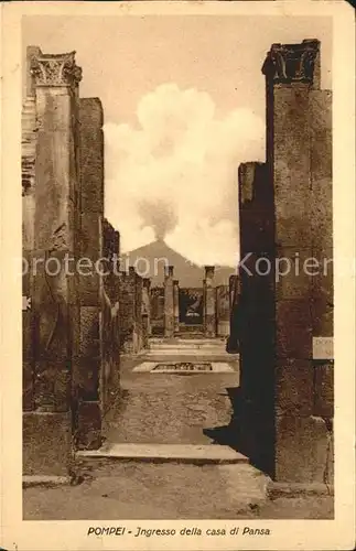 Pompei Ingresso della casa di Pansa Ruinen antike Staette
