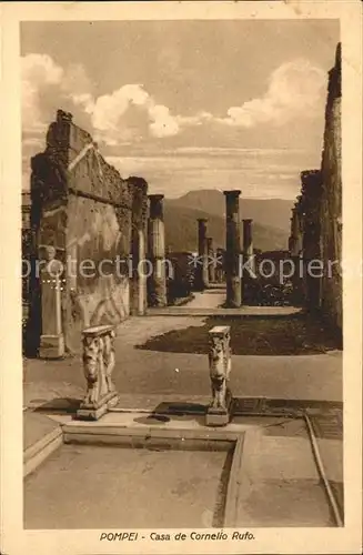 Pompei Casa de Cornelio Rufo Ruinen antike Staette