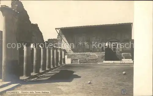 Pompei Palestra delle Terme Stabiane Ruinen antike Staette