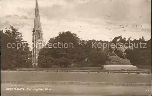 Kobenhavn Den engelske Kirke Monument Denkmal Kat. Kopenhagen