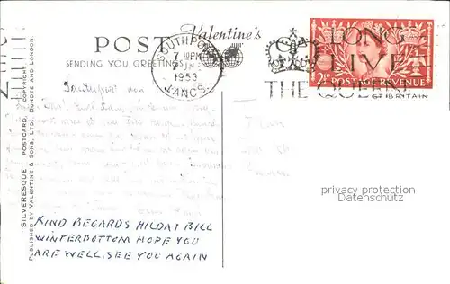 Southport UK The Promenade Valentine's Post Card / Liverpool /Liverpool