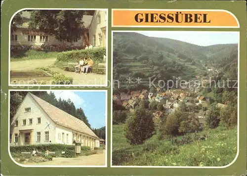 Giessuebel Schleusegrund Waldbaude Kulturhaus Teilansicht / Schleusegrund /Hildburghausen LKR