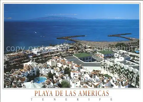 Playa de las Americas Panorama e Isla de la Gomera Kat. Arona Tenerife Islas Canarias