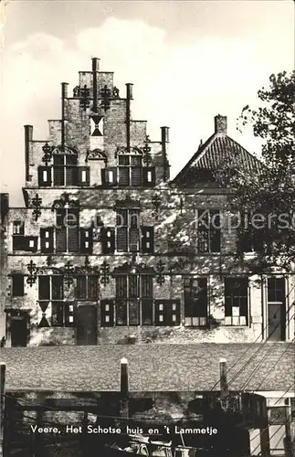 Veere Het Schotse huis en  t Lammetje Giebel Kat. Niederlande