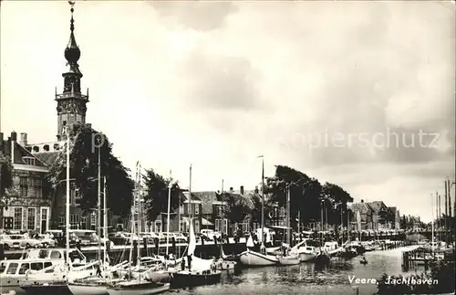 Veere Jachthaven Stadhuis Hafen Kat. Niederlande