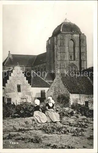 Veere Kinder Trachten Kirche Kat. Niederlande