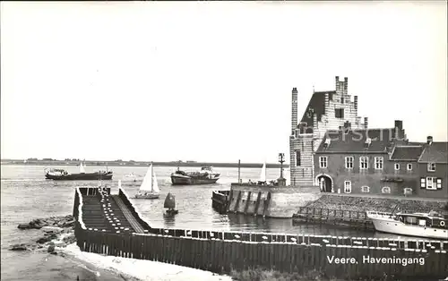 Veere Haveningang Hafen Kat. Niederlande