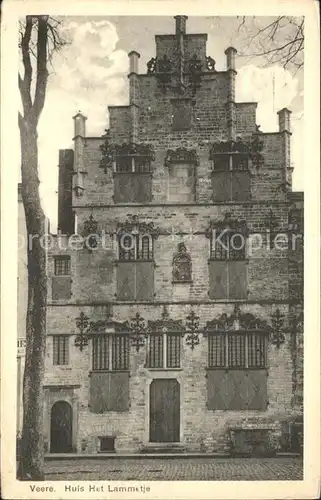 Veere Huis Het Lammetje Giebelhaus Kat. Niederlande