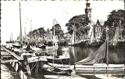 Veere Haven Hafen Boote Kat. Niederlande