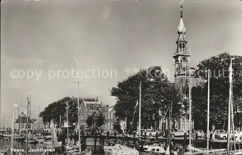 Veere Jachthaven Stadhuis Hafen Historisches Rathaus Kat. Niederlande